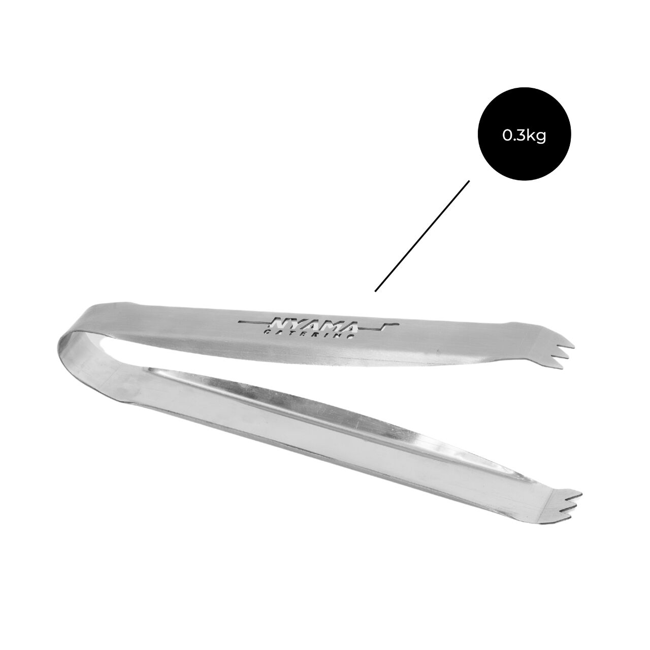 Nyama Stainless Steel Braai Tongs - Image 3
